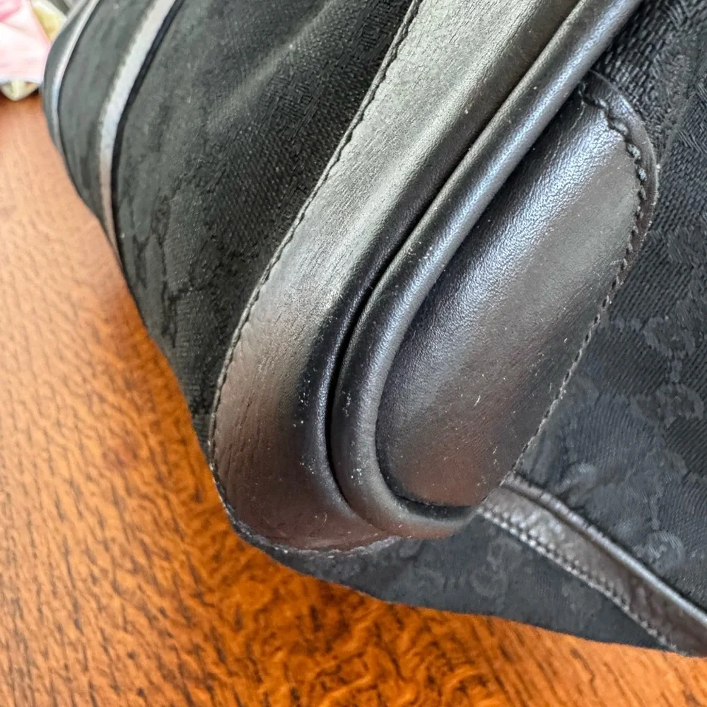 Gucci Black GG Logo Weekender Travel Bag with COA - Picture 10 of 16